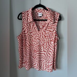 Lot of 6 CAbi Patterned Sleeveless blouses.